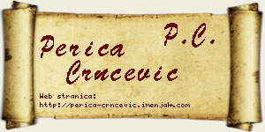 Perica Crnčević vizit kartica